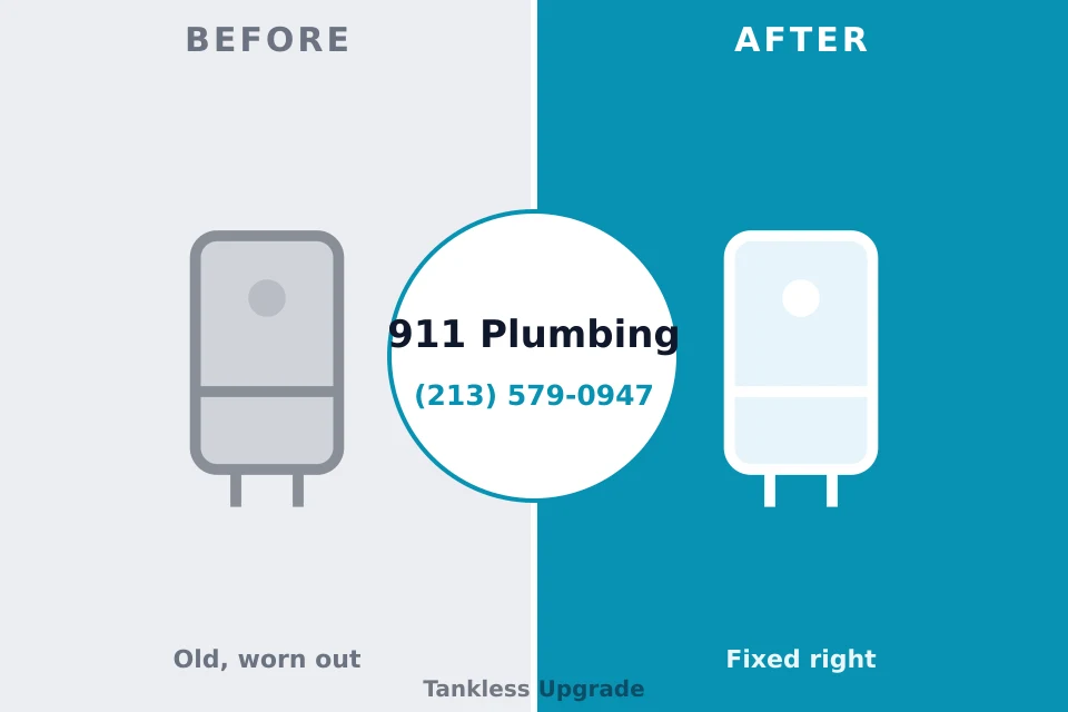 Before and after: plumbing company Marked Tree, AR